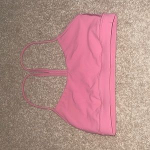 lululemon pink lychee flow y bra